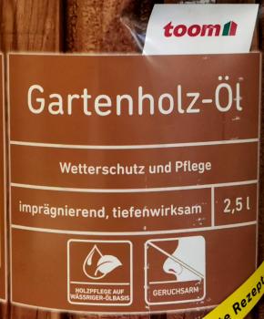 Gartenholz-Öl 2,5 L Natur